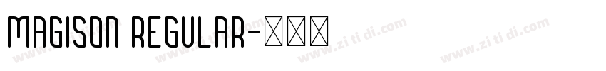 magison Regular字体转换